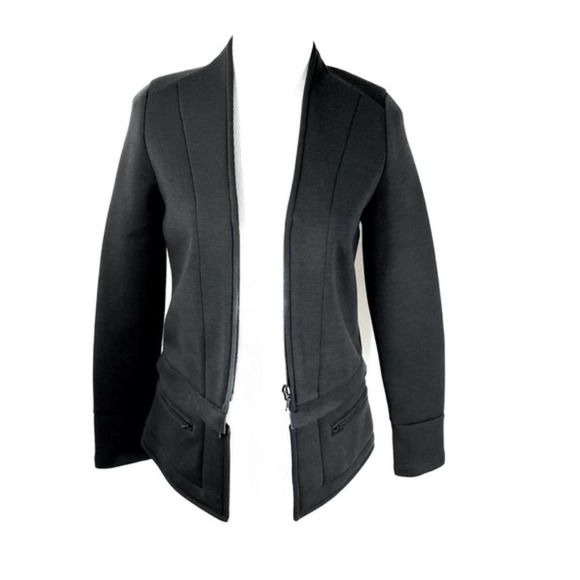 32. Brunswick Park Smarter Apparel Black Scuba Jacket - Picture 4 of 12